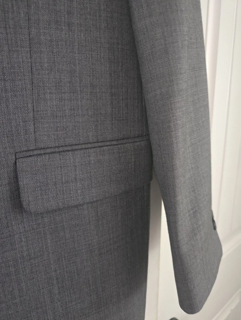 Jones New York Men's Gray Two-Button Suit Blazer